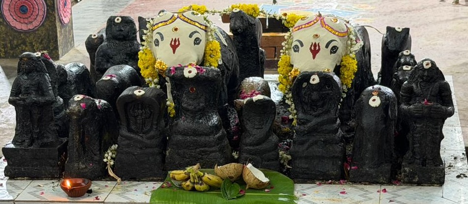 The Sacred Vāhana Maṇḍala — parivāra guardian assembly at Sri Nedungkaval Udayar Dharmashastha Temple